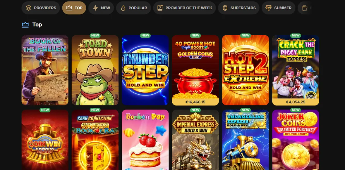 Browse top slots MrPunter